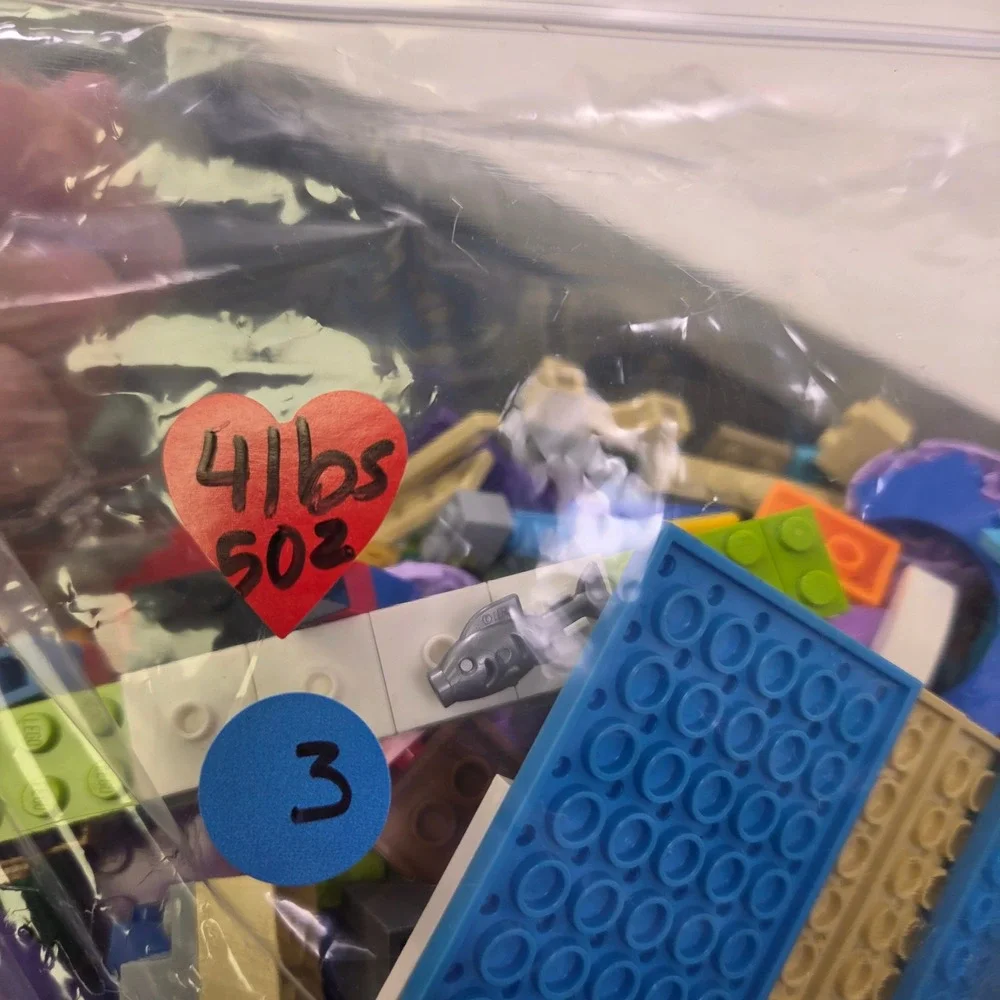 LEGO Bulk Lot Mixed Bricks Pieces 4lbs 5oz Assorted Colors and Shapes